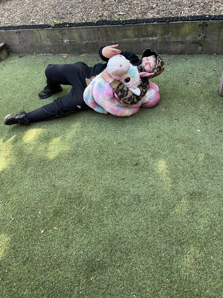 After some ritualistic play-choosing some tried &amp; tested comfort activities: cleaning of the Play Sanctuary patio &amp;  (cheating) at Monopoly the shackles were off &amp; some UFC (Unicorn Fighting Championship) moves took place.

No unicorns were hurt making play, Dave the 🦄 survived