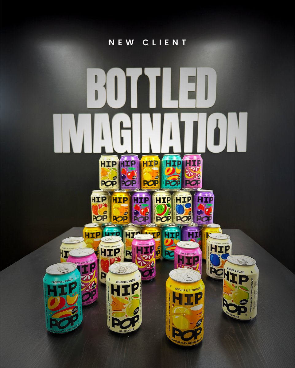My fridge has been full of Hip Pop for the past 6 months so I'm buzzing that Bottled Imagination was chosen to work alongside them on their consumer and trade PR 🍾 💭