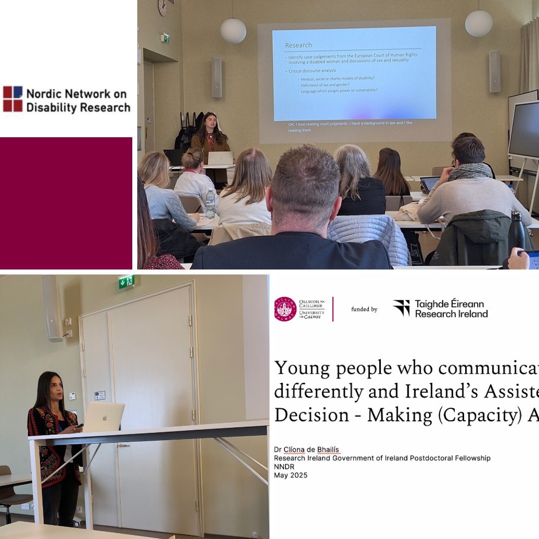 Centre for Disability Law and Policy (@cdlpgalway) on Twitter photo A number of our PhD Candidates & staff incl. <a href="/ClionadeBhailis/">Dr Clíona de Bhailís</a>, Emma Burns, Amanie Issa & Grace Barnes presented their work at the 17th NNDR Conference this week. Congratulations to them all. It is great to see the CDLP & <a href="/UniofGalwayLaw/">University of Galway Law</a> so well represented A number of our PhD Candidates & staff incl. <a href="/ClionadeBhailis/">Dr Clíona de Bhailís</a>, Emma Burns, Amanie Issa & Grace Barnes presented their work at the 17th NNDR Conference this week. Congratulations to them all. It is great to see the CDLP & <a href="/UniofGalwayLaw/">University of Galway Law</a> so well represented