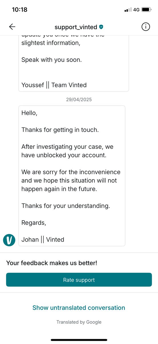 5napper's tweet image. So #vinted blocked my account for some unknown reason, and after weeks of me mithering eventually they messaged to say it was unblocked, hooray you might think, but 1 week later and I still can’t access my account, anyone at #Vinted help me out pretty please