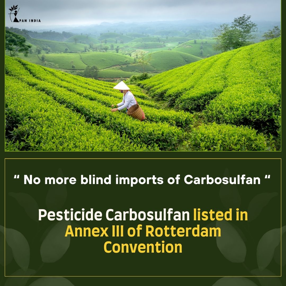Big Win at BRS COPs 2025
The Rotterdam Convention has agreed to list carbosulfan in its Annex III, bringing this pesticide under the Prior Informed Consent (PIC) procedure. This ensures countries get critical information before import - a huge step for better protection.