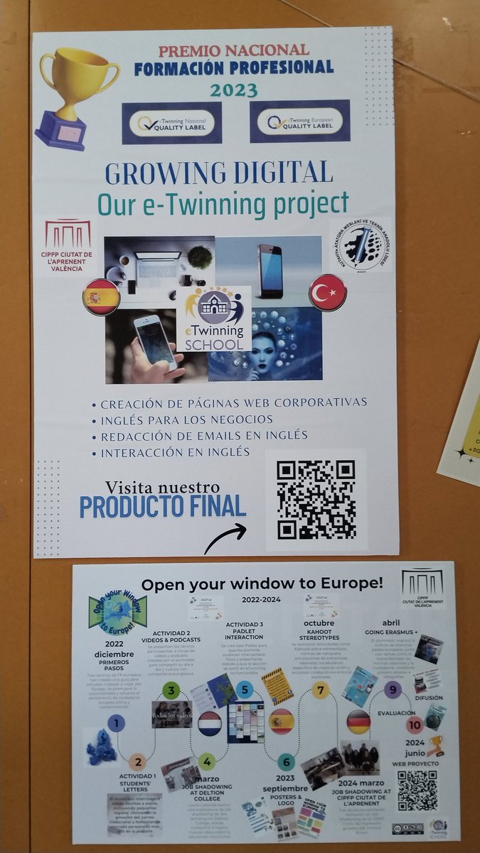 AliciaS459's tweet photo. Celebrando los 20 años de eTwinning. Una pequeña aportación del CIPFP CIUTAT DE L'APRENENT desde Valencia ¡Feliz día eTwinning! #creareuropa #ErasmusPlus #etwinning #GVAeducacio #sepiegob #etwinning_es https://t.co/yMtD6EDdZL