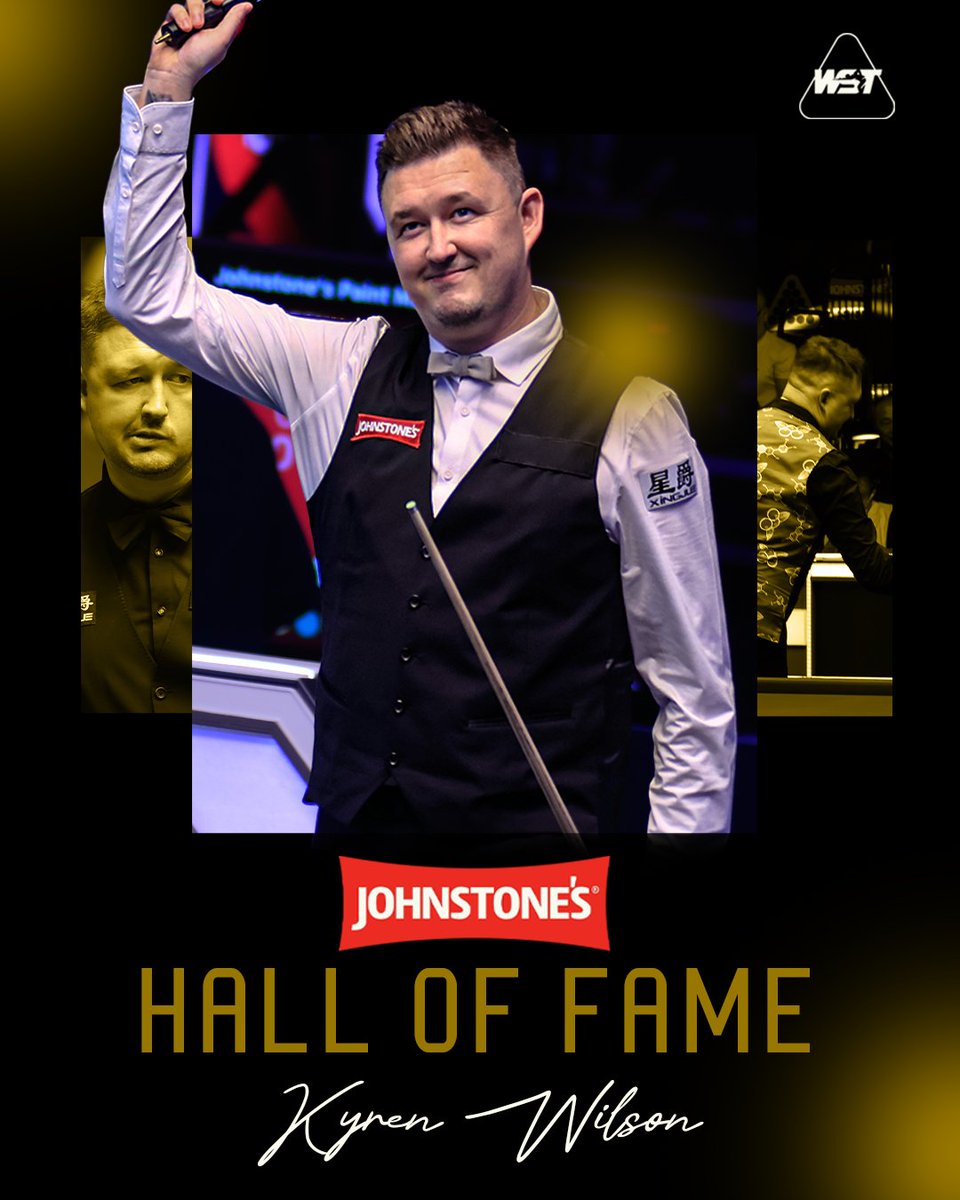 WST (@wearewst) on Twitter photo <a href="/juddtrump/">Judd Trump</a> <a href="/allbritish_/">All British Casino</a> <a href="/KyrenWilson/">Kyren Wilson</a> <a href="/Sportsbetio/">Sportsbet.io</a> <a href="/OlyBetSportFR/">OlyBet France 🔞</a> <a href="/midnite/">Midnite</a> Finally, <a href="/KyrenWilson/">Kyren Wilson</a> joins the <a href="/JohnstonesTrade/">Johnstone's Trade</a> WST Hall of Fame, which recognises the great players from snooker history and those who have made a significant contribution to the sport, following his World Championship triumph in 2024. <a href="/juddtrump/">Judd Trump</a> <a href="/allbritish_/">All British Casino</a> <a href="/KyrenWilson/">Kyren Wilson</a> <a href="/Sportsbetio/">Sportsbet.io</a> <a href="/OlyBetSportFR/">OlyBet France 🔞</a> <a href="/midnite/">Midnite</a> Finally, <a href="/KyrenWilson/">Kyren Wilson</a> joins the <a href="/JohnstonesTrade/">Johnstone's Trade</a> WST Hall of Fame, which recognises the great players from snooker history and those who have made a significant contribution to the sport, following his World Championship triumph in 2024.