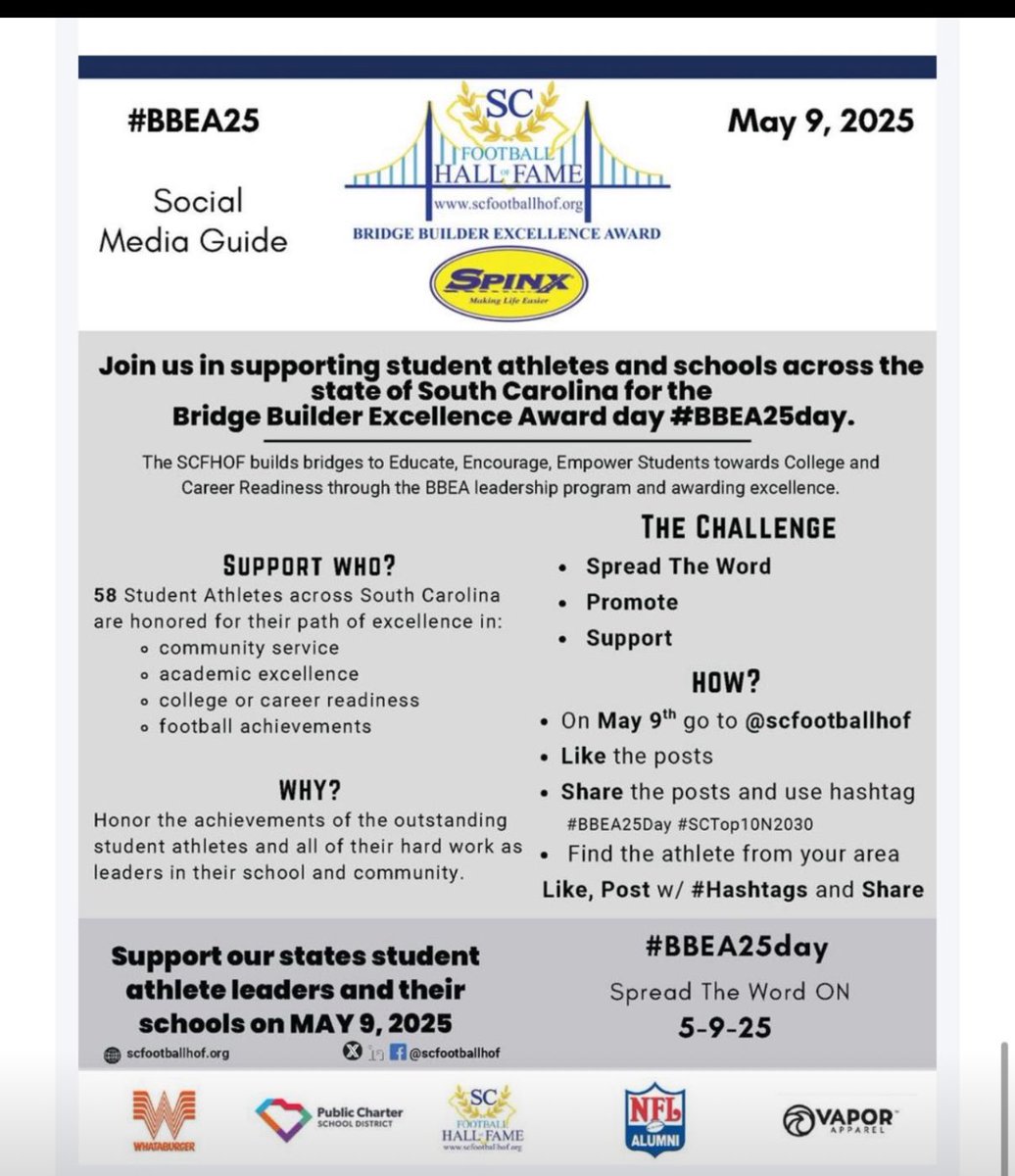 Help us recognize, celebrate &amp; encourage excellence! #BBEA25Day #SCTop10N2030