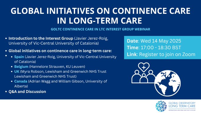 Arretaren_Kalitatea_IFBS_SIIS (@arretakalitatea) on Twitter photo Atención a la #continencia: El <a href="/GlobalObLTC/">Global Observatory of Long-Term Care</a>
organiza un webinar para presentar las iniciativas más avanzadas a nivel internacional en esta materia. Si te interesa, estás a tiempo de apuntarte.
🗓️bit.ly/4m8fK2f Atención a la #continencia: El <a href="/GlobalObLTC/">Global Observatory of Long-Term Care</a>
organiza un webinar para presentar las iniciativas más avanzadas a nivel internacional en esta materia. Si te interesa, estás a tiempo de apuntarte.
🗓️bit.ly/4m8fK2f