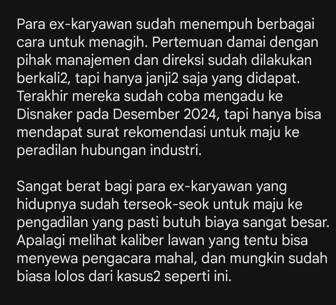 tetapnkri100's tweet photo. Mereka sudah berkali2 menempuh cara damai, bahkan mengadu ke Disnaker. Tapi gak ada hasil. Perusahaan Bakrie Telecom tetap mangkir. https://t.co/vRxxK5Q73q