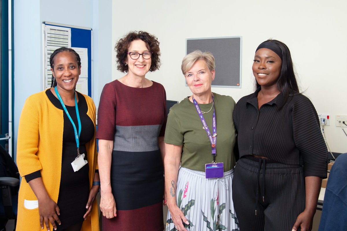 Department of Health and Social Care (@dhscgovuk) on Twitter photo It's Maternal Mental Health Awareness Week.
We're improving services for pregnant women and new mums to make sure they get the mental health support they need.
Baroness Merron visited Queen Elizabeth Hospital Maternity Unit <a href="/LG_NHS/">Lewisham and Greenwich NHS Trust</a> to meet staff and patients. It's Maternal Mental Health Awareness Week.
We're improving services for pregnant women and new mums to make sure they get the mental health support they need.
Baroness Merron visited Queen Elizabeth Hospital Maternity Unit <a href="/LG_NHS/">Lewisham and Greenwich NHS Trust</a> to meet staff and patients.