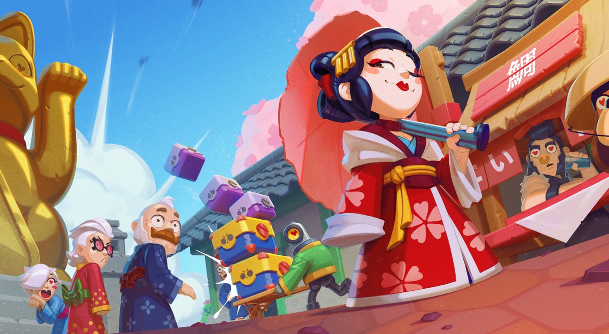 A true geisha can stop any Brawler with just one look 😘

Or bullet, according to Kasa-obake Piper!