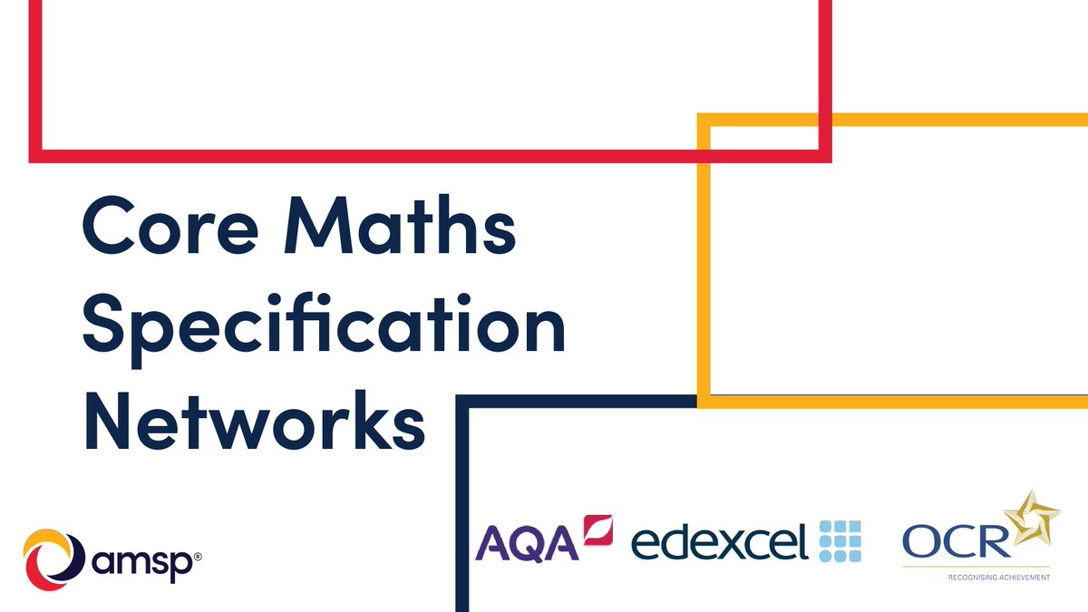 Are you a Core Maths teacher who wants to share ideas and teaching strategies?

Our next Core Maths Specification Networks are open for applications. Running throughout June, there will be networks for the AQA, OCR and Edexcel specifications!
Book now: buff.ly/QGu1VQY