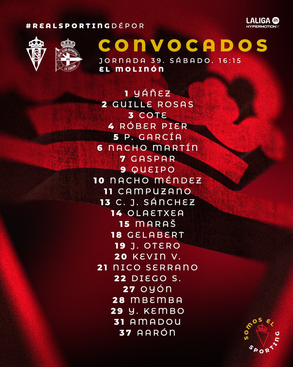 ULTIMA HORA
Dubasin baja en la convocatoria del Sporting para el partido de mañana.
Desconocemos los motivos.
🐧😭