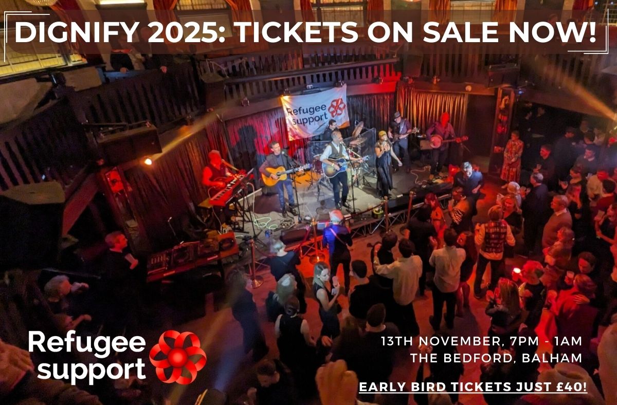 Refugee Support Europe (@refugeesupporte) on Twitter photo Early bird tickets for Dignify 2025 are LIVE! Join us on 13 Nov <a href="/TheBedfordPub/">The Bedford, Balham</a> for an unforgettable night featuring live sets from Mr. Griff, My Fine Companions, Blingo (hip hop bingo) and DJs <a href="/jackTcharles/">Jack Tyson Charles</a> & Rob Mello. Grab yours now before prices rise: refugeesupporteu.com/early-bird-tic… Early bird tickets for Dignify 2025 are LIVE! Join us on 13 Nov <a href="/TheBedfordPub/">The Bedford, Balham</a> for an unforgettable night featuring live sets from Mr. Griff, My Fine Companions, Blingo (hip hop bingo) and DJs <a href="/jackTcharles/">Jack Tyson Charles</a> & Rob Mello. Grab yours now before prices rise: refugeesupporteu.com/early-bird-tic…