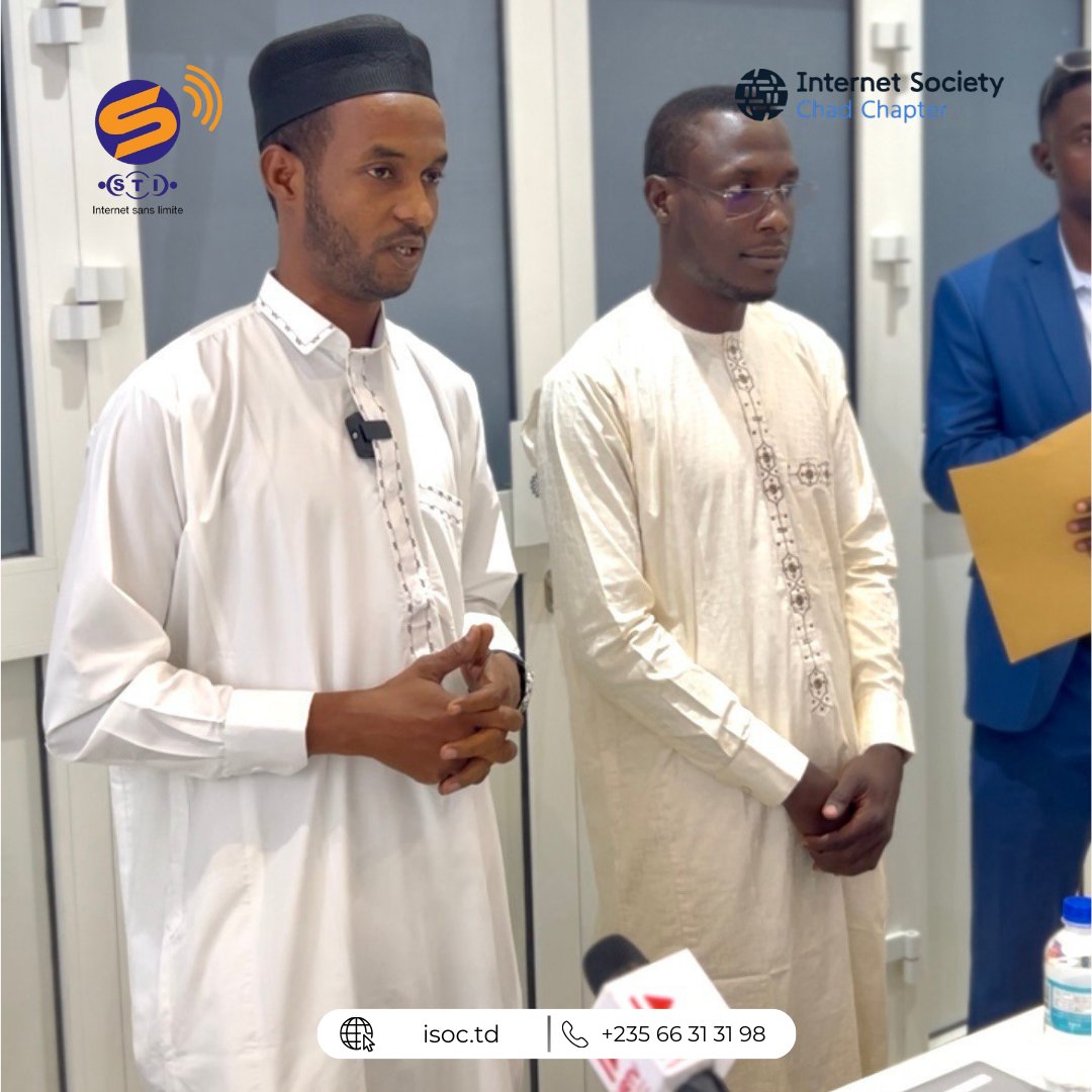 C’est parti ! Lancement officiel de la formation sur les réseaux informatiques au profit de 15 jeunes ingénieurs, organisée par Internet Society Tchad et STI, du 9 au 10 mai 2025. Deux jours d’apprentissage intensif pour bâtir l’avenir numérique du Tchad.
#InternetSociety