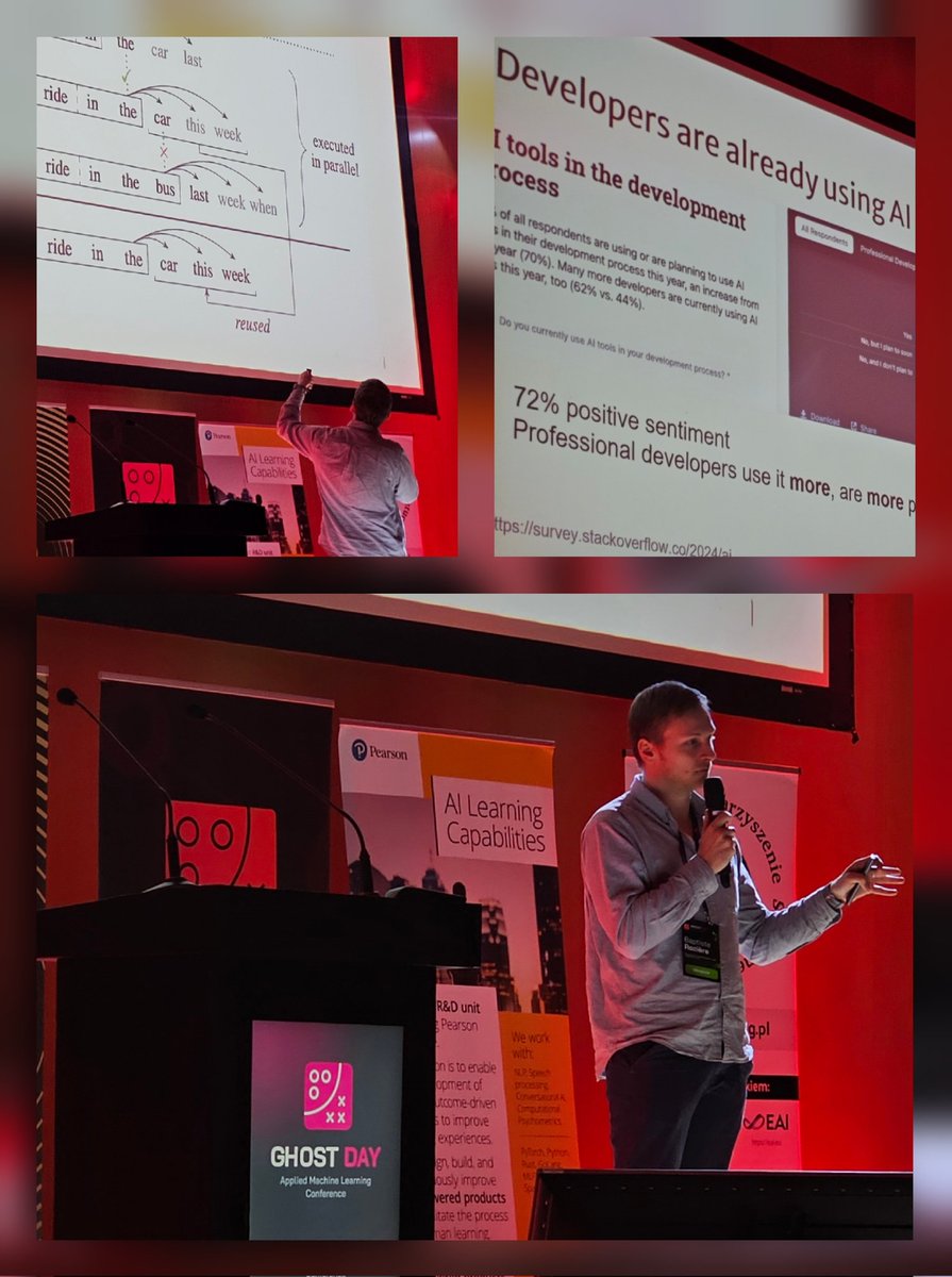 Jakub Bilski (@volnoscioviec) on Twitter photo 🔴 Keynote Speaker 👻 GHOST Day: Applied Machine Learning Conference 2025 (<a href="/ghostdayamlc/">GHOST Day: Applied Machine Learning Conference</a> ) Baptiste Rozière (<a href="/b_roziere/">Baptiste Rozière</a>), AI Scientist at <a href="/MistralAI/">Mistral AI</a> 🇫🇷, with a talk titled "LLMs for Code".
⚫️ LLMs are gaining strength 📈, and programming is becoming increasingly accessible to 🔴 Keynote Speaker 👻 GHOST Day: Applied Machine Learning Conference 2025 (<a href="/ghostdayamlc/">GHOST Day: Applied Machine Learning Conference</a> ) Baptiste Rozière (<a href="/b_roziere/">Baptiste Rozière</a>), AI Scientist at <a href="/MistralAI/">Mistral AI</a> 🇫🇷, with a talk titled "LLMs for Code".
⚫️ LLMs are gaining strength 📈, and programming is becoming increasingly accessible to