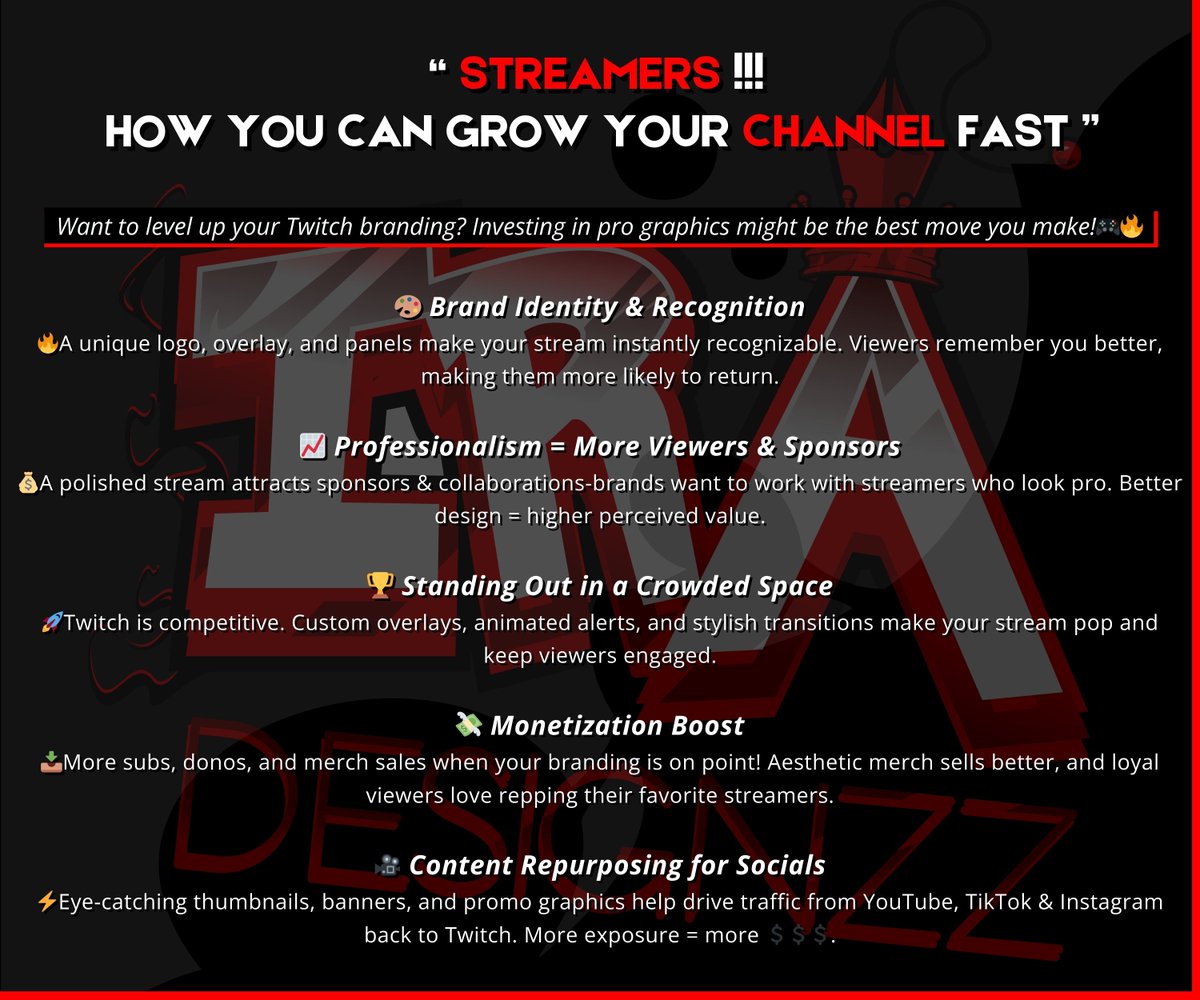 Heyo Fam, Some best tips to grow your channel super fast
1. Stream on a consistent schedule so viewers know when to show up.
2. Engage with your chat constantly—make everyone feel seen and valued.
3. Post stream highlights on social media to grow your audience fast.
thnk me later