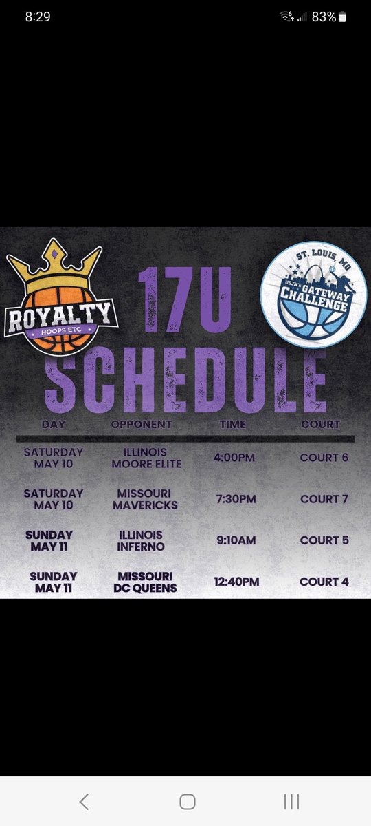 Back at it this weekend! Let's go!

<a href="/CoachDestinyJ/">Destiny Ramsey</a> <a href="/RoyaltyHoopsEtc/">Royalty Hoops Etc.</a>