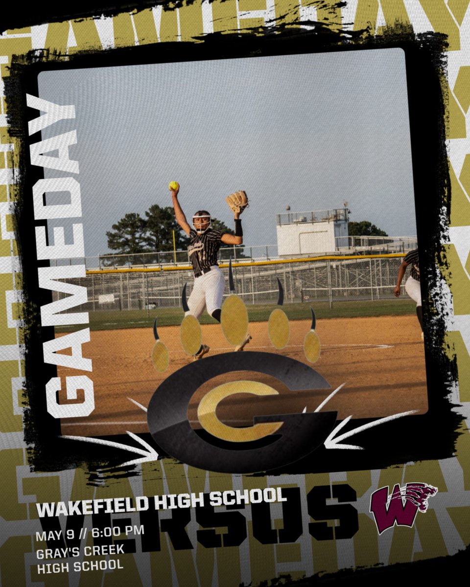 IT'S GAMEDAY!! THE LADY BEARS TAKE ON THE WOLVERINES FROM WAKEFIELD AT HOME IN THE SECOND ROUND OF THE NCHSAA TOURNAMENT AT HOME! FIRST PITCH IS AT 6:00 PM.  

GO BEARS! 

<a href="/CCSstudentsport/">CCSstudentactivities</a> <a href="/ogcookie_/">James 🍪</a>