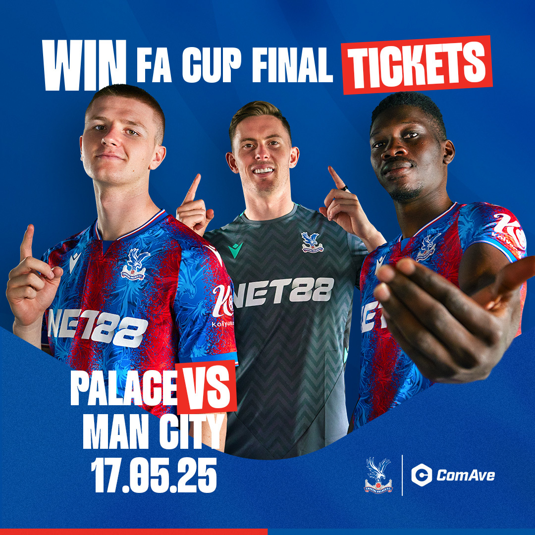 United to Win (@comave_official) on Twitter photo 🔥⚽ Win Tickets for CPFC vs. Man City in the FA Cup Final! 🏆🎟️
Don’t miss out on this epic showdown at Wembley! Competition brought to you by ComAve, Official Partner of <a href="/CPFC/">Crystal Palace F.C.</a>.
We’re giving away General Admission tickets for you and a friend to be part of the action and 🔥⚽ Win Tickets for CPFC vs. Man City in the FA Cup Final! 🏆🎟️
Don’t miss out on this epic showdown at Wembley! Competition brought to you by ComAve, Official Partner of <a href="/CPFC/">Crystal Palace F.C.</a>.
We’re giving away General Admission tickets for you and a friend to be part of the action and