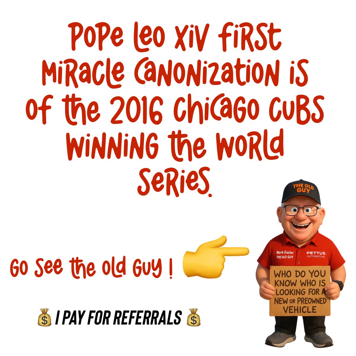 Mark Easter “The Old Guy” 🤷♂️ (@markeaster2) on Twitter photo I’m excited about the new Pope. Even though I’m Baptist, I know what it means to all my Catholic friends. ❤️ But I will still poke fun at them 😉 I poke fun at everyone ❤️<a href="/reneknottsports/">Rene Knott</a> <a href="/MichelleLiTV/">Michelle Li</a> <a href="/PaulCooked/">Paul Cook</a> I’m excited about the new Pope. Even though I’m Baptist, I know what it means to all my Catholic friends. ❤️ But I will still poke fun at them 😉 I poke fun at everyone ❤️<a href="/reneknottsports/">Rene Knott</a> <a href="/MichelleLiTV/">Michelle Li</a> <a href="/PaulCooked/">Paul Cook</a>