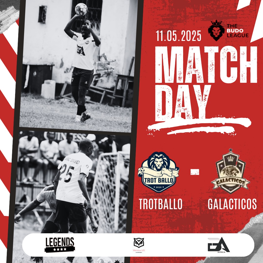 Trot Ballo (@trotballo2020) on Twitter photo Sunday matchday scene throws us in a clash against table leaders <a href="/Galacticos_15/">Galacticos' 15</a>
Up the Trot 🔥
Proudly brought to you by <a href="/BallersAfrica_/">Ballers Africa Group</a> and <a href="/WeVolveUG/">WeVolve UG</a> Sunday matchday scene throws us in a clash against table leaders <a href="/Galacticos_15/">Galacticos' 15</a>
Up the Trot 🔥
Proudly brought to you by <a href="/BallersAfrica_/">Ballers Africa Group</a> and <a href="/WeVolveUG/">WeVolve UG</a>