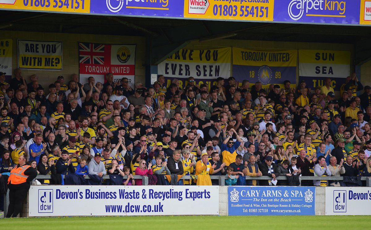 🏟️ NATIONAL SOUTH AVERAGE HOME ATTENDANCES 2024/25:

1. <a href="/TUFC1899/">Torquay United FC</a> - 3943
2. <a href="/maidstoneunited/">Maidstone United</a> - 2374
3. <a href="/TCFC_Official/">Truro (C)ity FC</a> - 1814
4. <a href="/WorthingFC/">Worthing FC</a> - 1740
5. <a href="/stalbanscityfc/">St Albans City FC</a> - 1686
6. <a href="/DorkingWDRS/">Dorking Wanderers FC</a> - 1628
7. <a href="/ebfc_official/">Eastbourne Borough FC</a> - 1385
8. <a href="/BathCity_FC/">Bath City FC</a> - 1265
9. <a href="/WSM_AFCOfficial/">Weston-super-Mare AFC</a> - 1108
10.