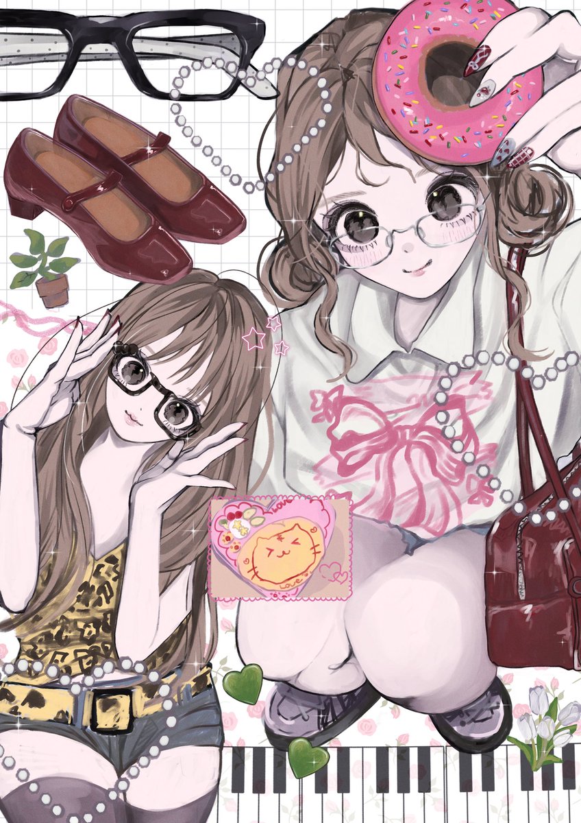 🎶₊˚・₊✧ ⋆｡˚🪴🍩

#illustration
