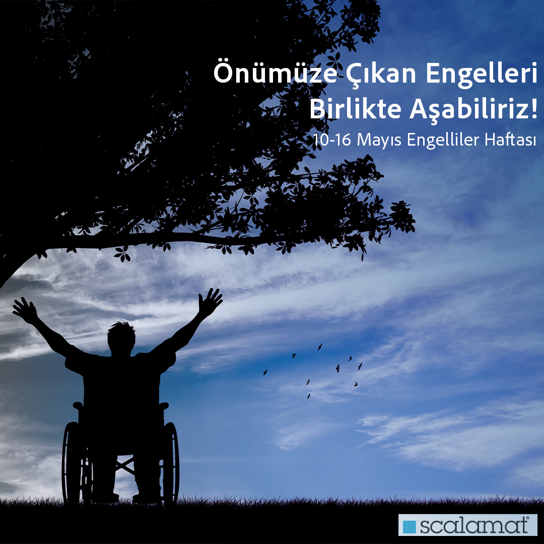 Önümüze çıkan engelleri birlikte aşabiliriz!

#Scalamat #EngellilerHaftası