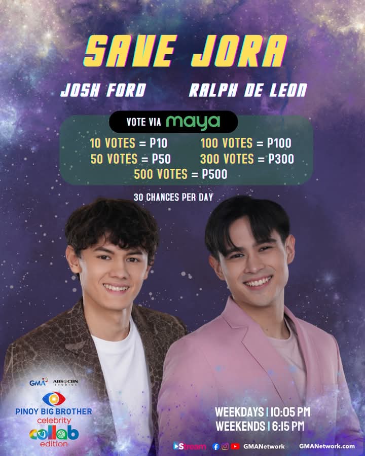 hajinxxxumisagi's tweet photo. MINI CHALLENGE

1 retweet = P3 vote for Josh and Ralph

Cut off: 11:30 pm
BBS JORA https://t.co/1nTB9LnP9Z