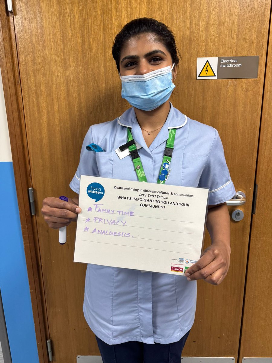 Gayle Hemstock π (@hemstockgayle) on Twitter photo The specialist palliative care team are waking the LRI today asking whatβs culturally important to you with regards your end of life careβ¦.<a href="/Leic_hospital/">Leicester's Hospitals</a> #DyingMattersAwarenessWeek The specialist palliative care team are waking the LRI today asking whatβs culturally important to you with regards your end of life careβ¦.<a href="/Leic_hospital/">Leicester's Hospitals</a> #DyingMattersAwarenessWeek