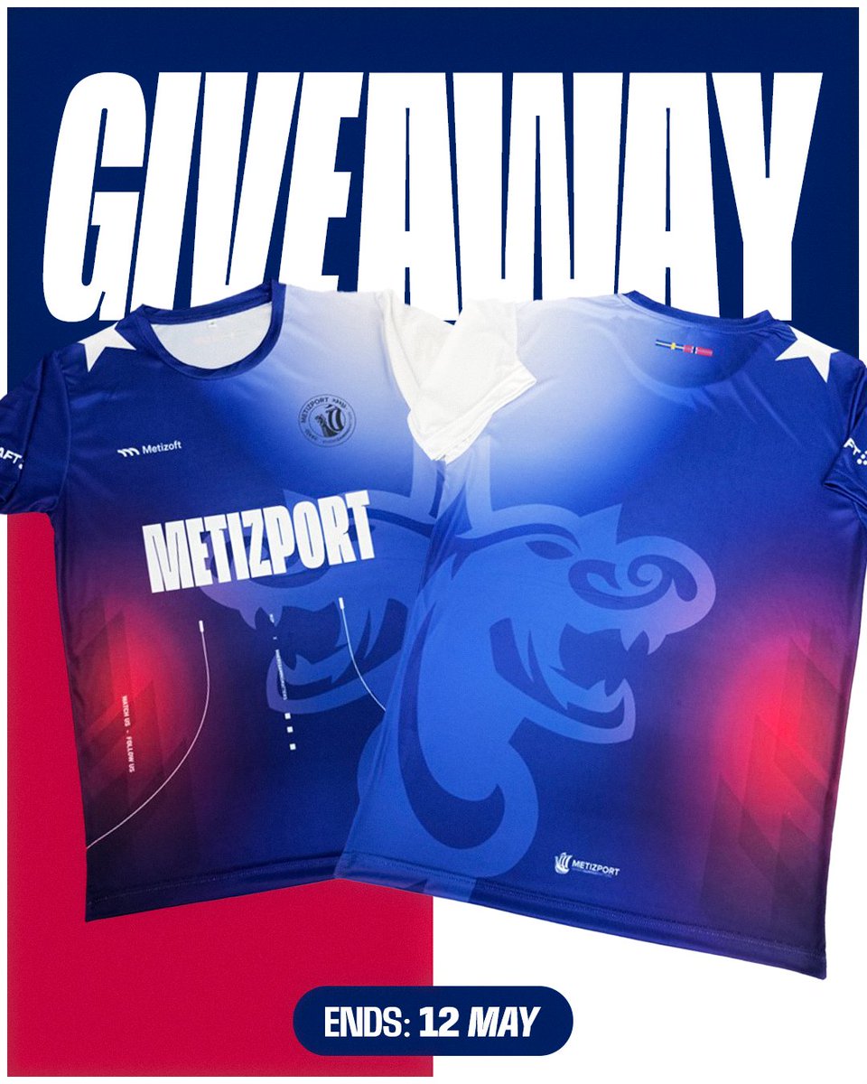 JERSEY GIVEAWAY ALERT! 🚨
Missed out on the exclusive Metizport Austin Major jersey?

Now’s your chance to snag one!
✅ Follow <a href="/Metizport/">Metizport</a> &amp; like the post
🔁 Retweet &amp; tag a friend

Don't miss out, good luck!