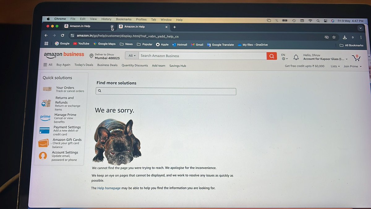 dkaps007's tweet image. Hey @amazonIN your customer service page isn’t working. Please check?