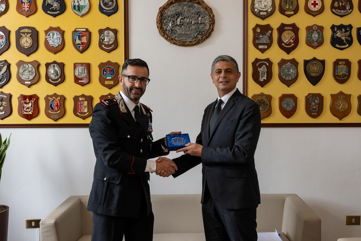 CairoPeaceKeep's tweet image. On the sidelines of the @IAPTC_Assoc Executive Committee Meeting in Vicenza 🇮🇹, Amb. Seif Kandeel DG of #CCCPA met with Brig.Gen.Giuseppe De Magistris Cmndt of @CoESPU as members of the #IAPTC ExCom. We look forward, as the IAPTC Secretariat, to supporting #Italy as #IAPTC25 Host