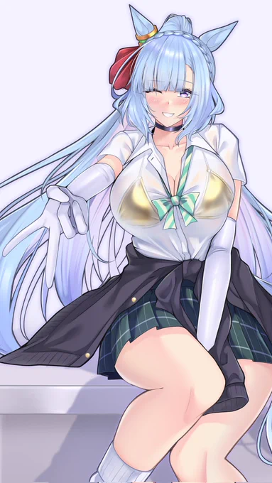 メジロギャルダンギャルも金ビキニも描きたかったんだよねっていう合体。 