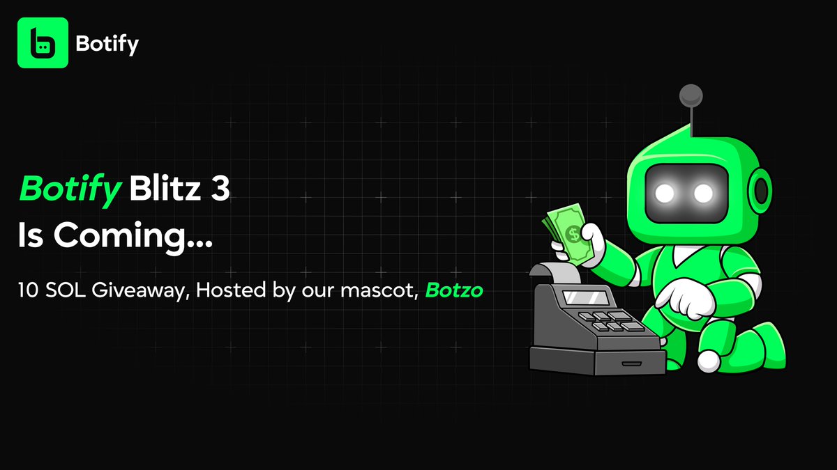 Roll call. Blitz 3 is coming.

10 $SOL giveaway to 3 people. Reply, RT, Like.

Because botify holders deserve to win first. always.

Major moves will happen during Blitz 3.

Notifications on?🔔