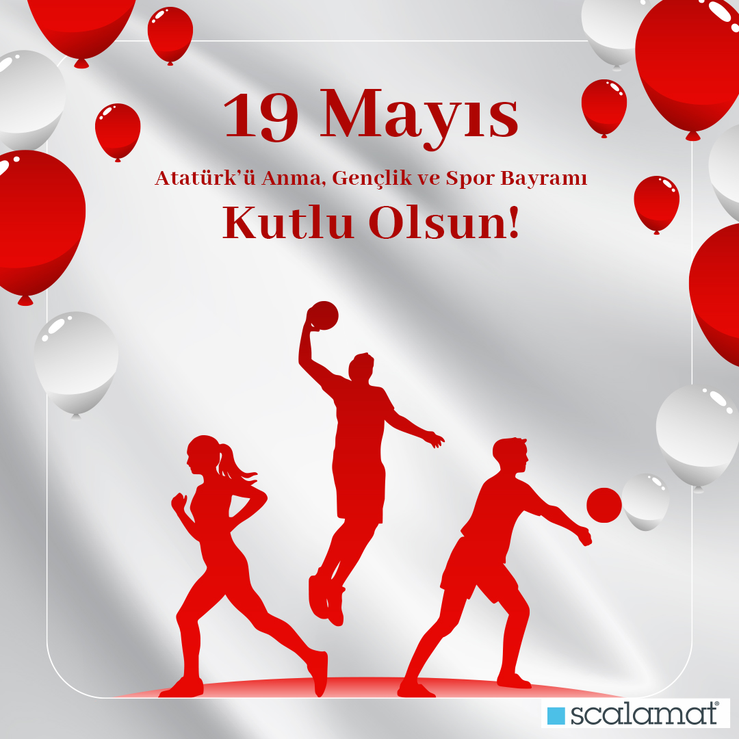 19 Mayıs Atatürk’ü Anma, Gençlik ve Spor Bayramı kutlu olsun!

#Scalamat #19Mayıs #Atatürk #GençlikveSporBayramı