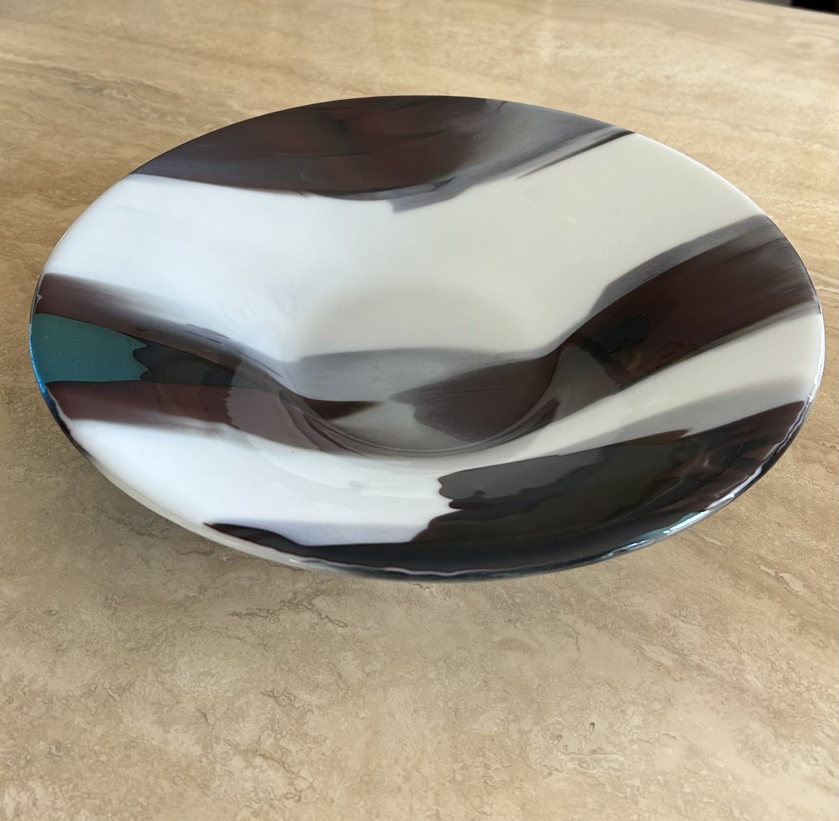 Winter Woodland Glass Art Bowl 360mm x 80mm jumblebee.co.uk/bathrotaryvirt…