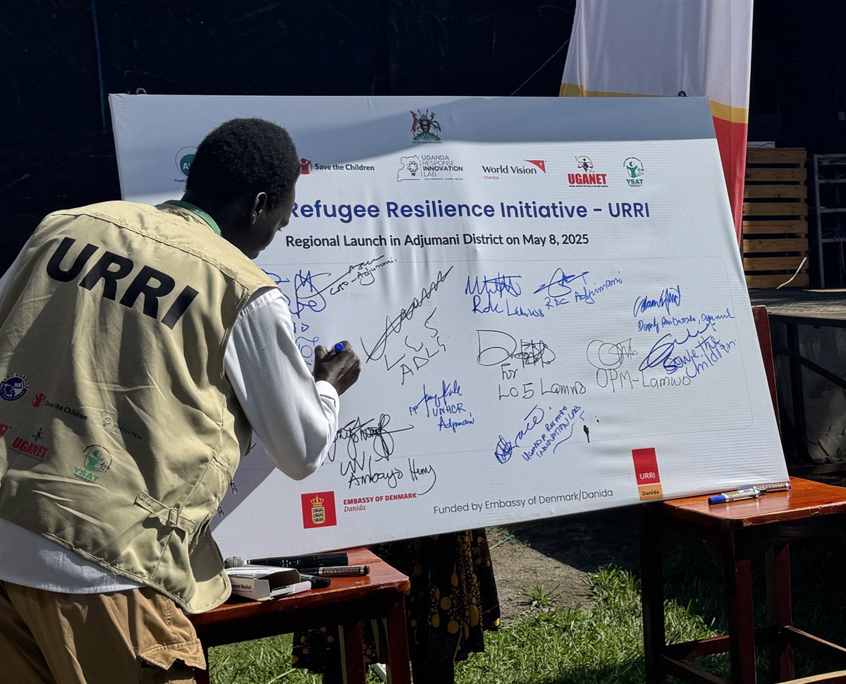 URRI_Danida's tweet image. URRI launches in Northern Uganda! 🇺🇬
Excited to kick off #URRI in Adjumani & Lamwo w @dkinuganda—boosting resilience & livelihoods for refugees & host communities, esp women & girls
Led by @SavetheChildrenug with a focus on climate-smart farming, environment & gender equality