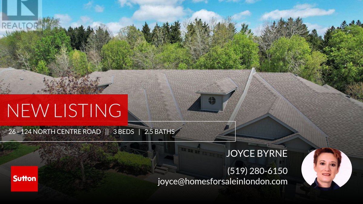 LondonRealtors's tweet photo. 📍 New Listing 📍 Take a look at this fantastic new property that just hit the market located at 26 - 124 North Centre Road in London North (north B). Reach out here or at (519) 280-6150 for more information

JOYCE BYRNE, Broker, A... https://t.co/GpkErkntrp https://t.co/LaQ2TfdExA