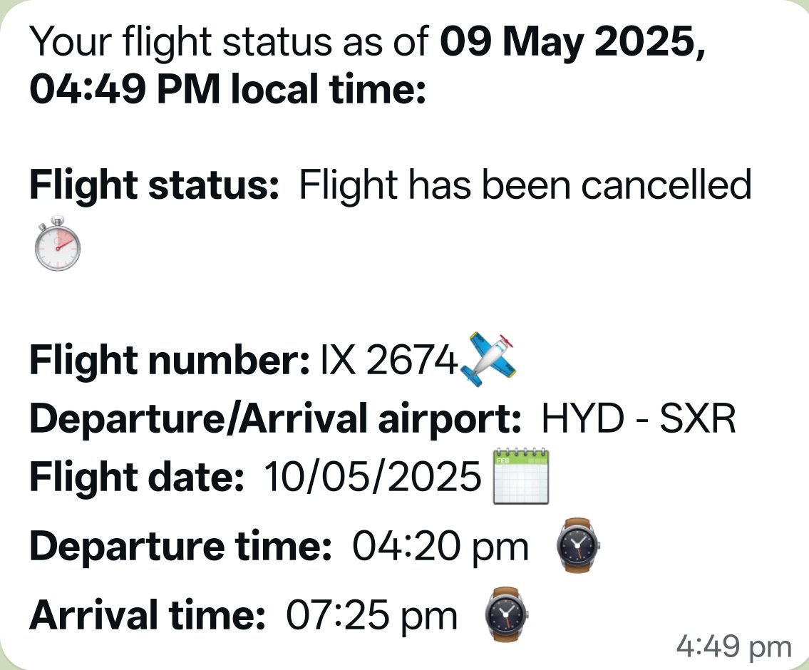 AT_1F's tweet photo. @AirIndiaX What's the status now? https://t.co/hl1eMMhsHI