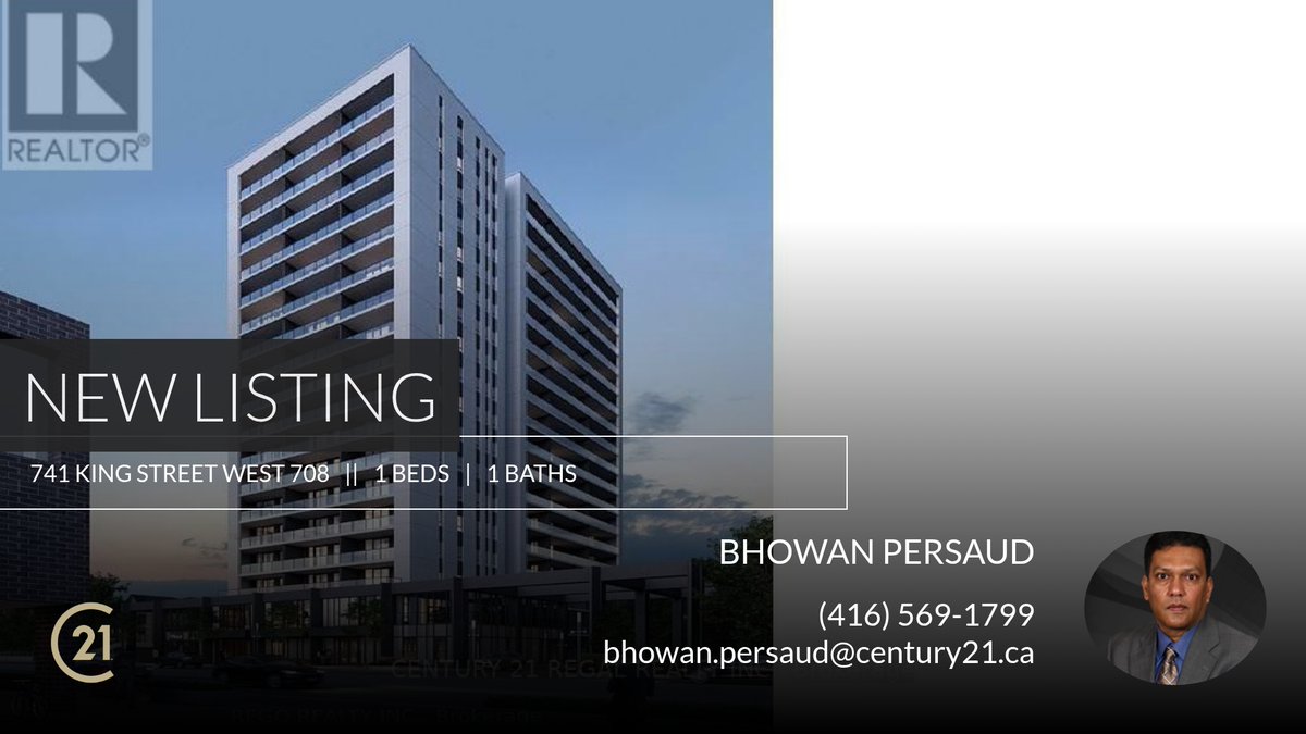 bhowan1's tweet photo. 📍 New Listing 📍 Take a look at this fantastic new property that just hit the market located at 741 King Street West 708 in Kitchener. Reach out here or at (416) 569-1799 for more information

Bhowan Persa... https://t.co/NQQvmJPmnj https://t.co/VfZrIpYh8Y