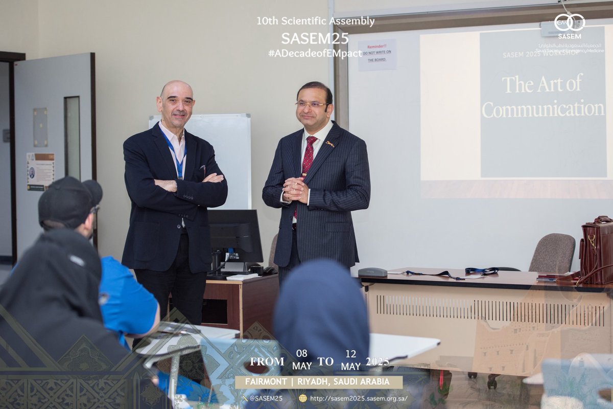 sasem25's tweet photo. 🗣️ The Art of Emergency Communication at #SASEM25!
From chaos to clarity—participants explored how to lead, listen, and deliver critical messages under pressure.
A must-have skill for every EM professional. 🎯🧠

@SaudiEmergency
#ADecadeOfEMpact 
#EMbracingTheFuture https://t.co/eoDqoFksrG