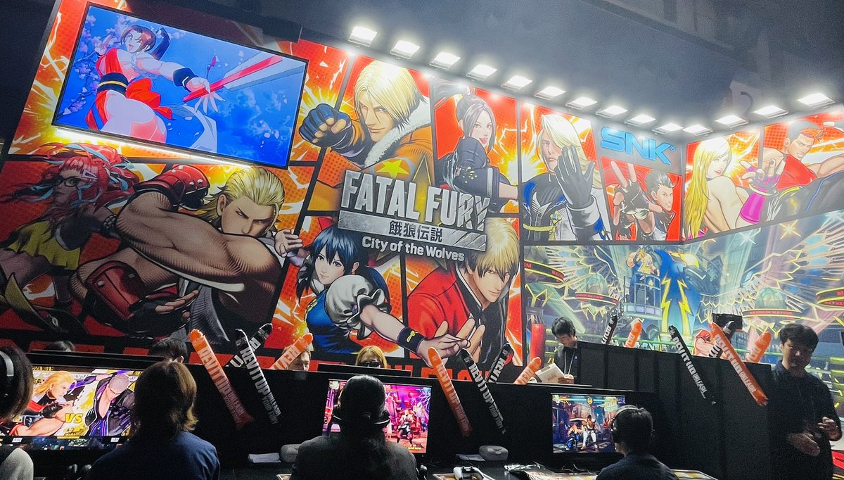 【#EVOJapan2025 SNKブース】
盛り上がってる‼️

#SNK #餓狼伝説 #CotW
