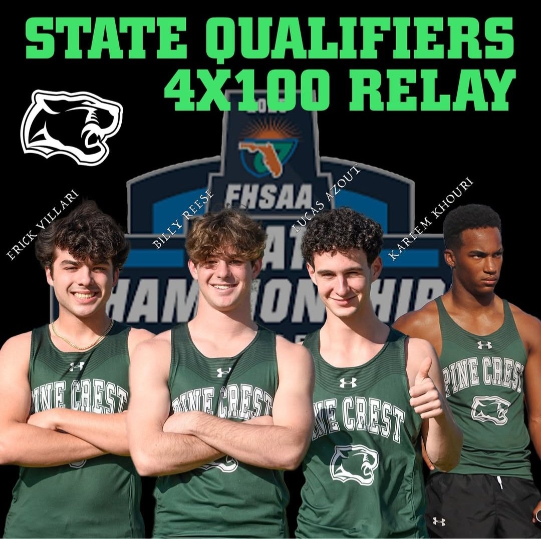 pinecresttrack's tweet image. FHSAA State Track Finals today.  We have all three boys relays!  Live results: live.halfmiletiming.com/meets/829/even…  #PCXCountry #PCTrack #PCAthletics #PCPanthers
#PCAlumni