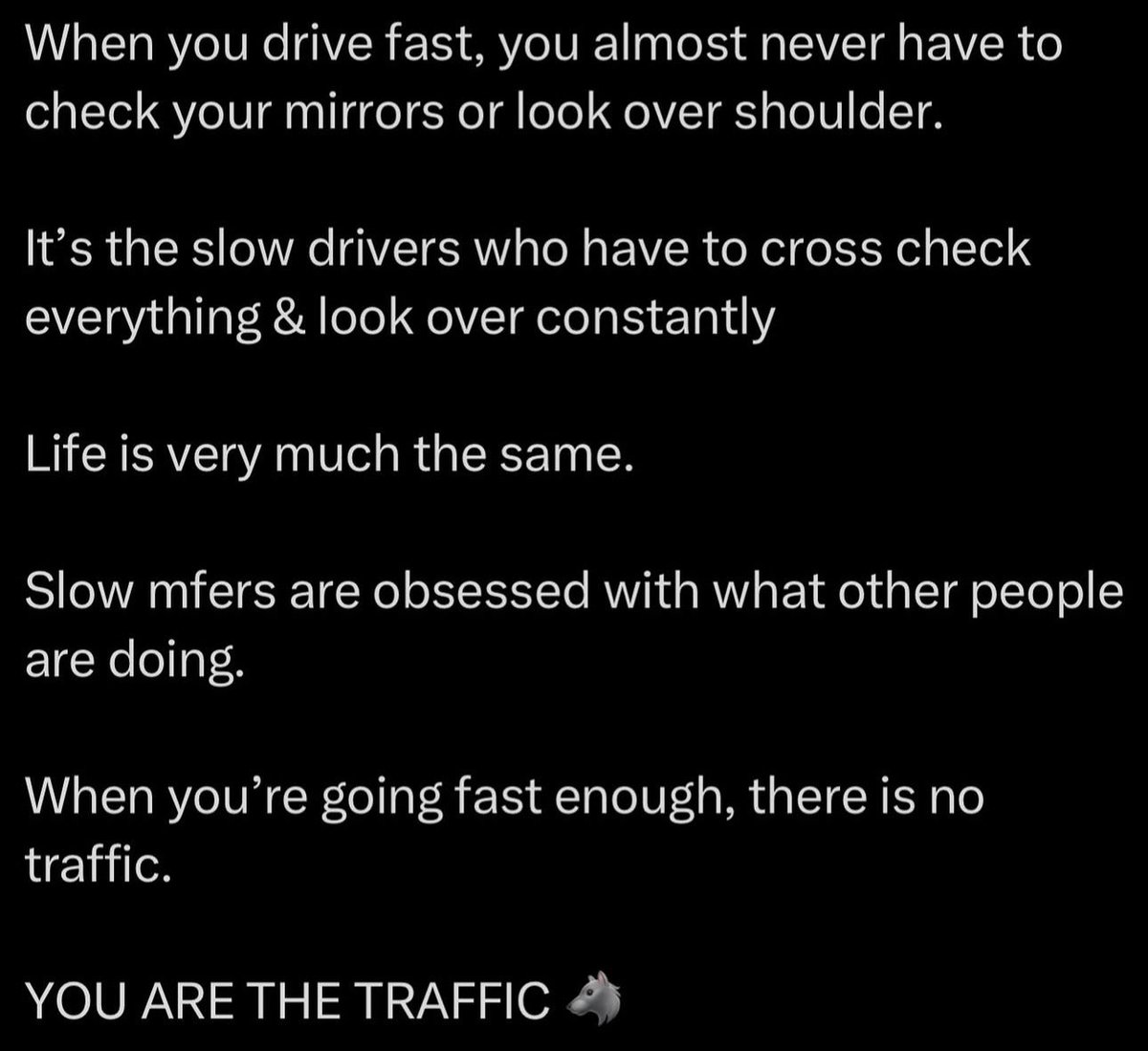 GM! Don’t be stagnant! Spaceships don’t have reverse gears or rear view mirrors! Put your foot on the gas and don’t let up for anything or anyone! #GACC #ChampionMindset
