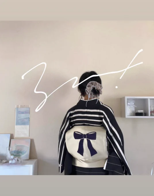 チューリップをリボンで結んで#youkimono 