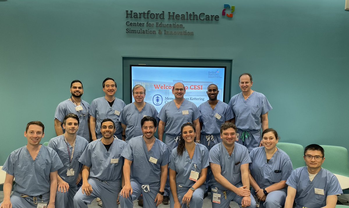 bbmdmsk's tweet image. Terrific day #1 of our open surgical skills training program for our @UrologyMSK research fellows about to start their clinical year of training. Tremendous partners @HartfordHealthC @MSKCancerCenter