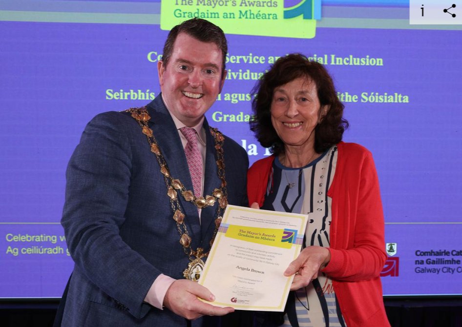 A HUGE congratulations to our Galway volunteer Angela Browne on her nomination for the Lord Mayors award for community work in Galway. 🤩🏆 Angela does incredible work in making the Christmas Shoebox Appeal happen in Galway and we can't image a more deserving nominee 👏