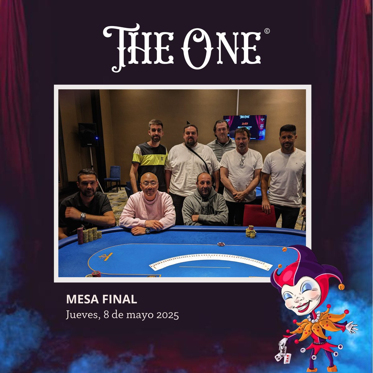 ♣️Mesa Final del Torneo BigMonday del lunes. PrizePool 7.609,60€ ¡¡Felicidades!!♥️

♦️Mesa Final del Torneo TheOne del jueves.¡¡Felicidades!! PrizePool 7.300,20€♠️