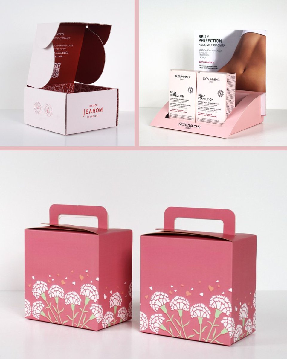 smile_pack's tweet image. Le rose en design, un choix visuel qui en dit long.
Cette couleur fonctionne bien pour le secteur cosmétique, alimentaire haut de gamme (comme le thé ou la confiserie). Personnalisez vos emballages sur Smilepack.fr 
#DesignPackaging #PsychologieDesCouleurs