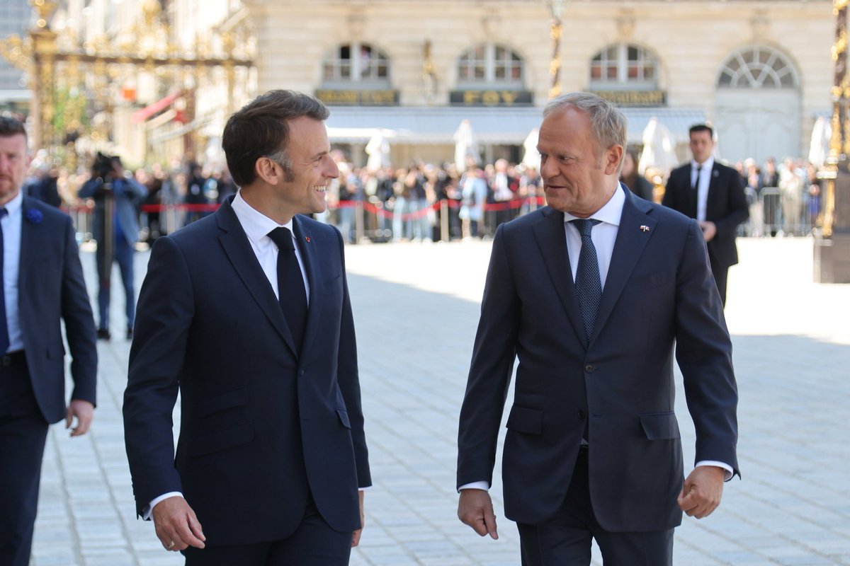PremierRP's tweet image. 📍#Nancy. Premier @DonaldTusk rozpoczął wizytę we Francji, podczas której zostanie podpisany nowy Traktat polsko-francuski 🇵🇱🇫🇷