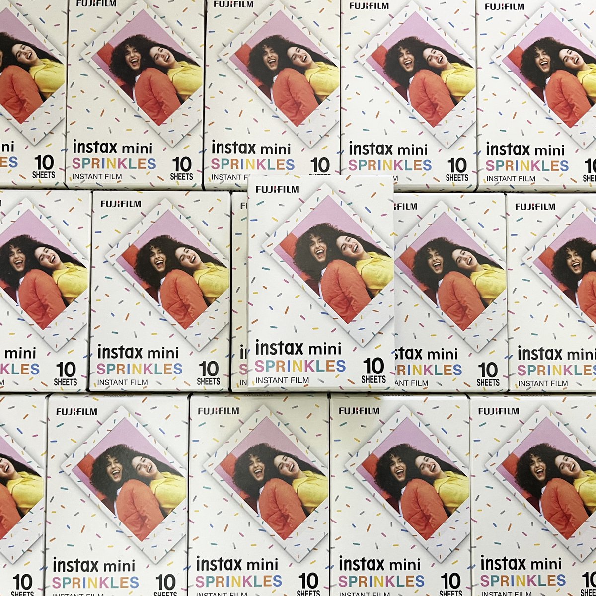 djslsco's tweet photo. Fujifilm Instax Mini Instant Film (Sprinkles) features a fun, colorful sprinkle border that’ll add a super cute touch of sweetness to your images.

➡️Buy Now: https://t.co/8rtYUmLCAB

#fujifilm #instax #instaxmini #fujifilminstaxmini #instantfilm #instantphoto #sprinkles https://t.co/e70q9RrYy1